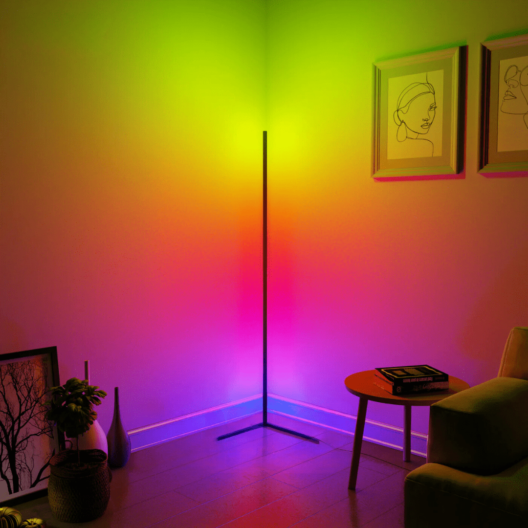 Candeeiro de ambiente de canto - Éclat Multicolore & Atmosphère Moderne