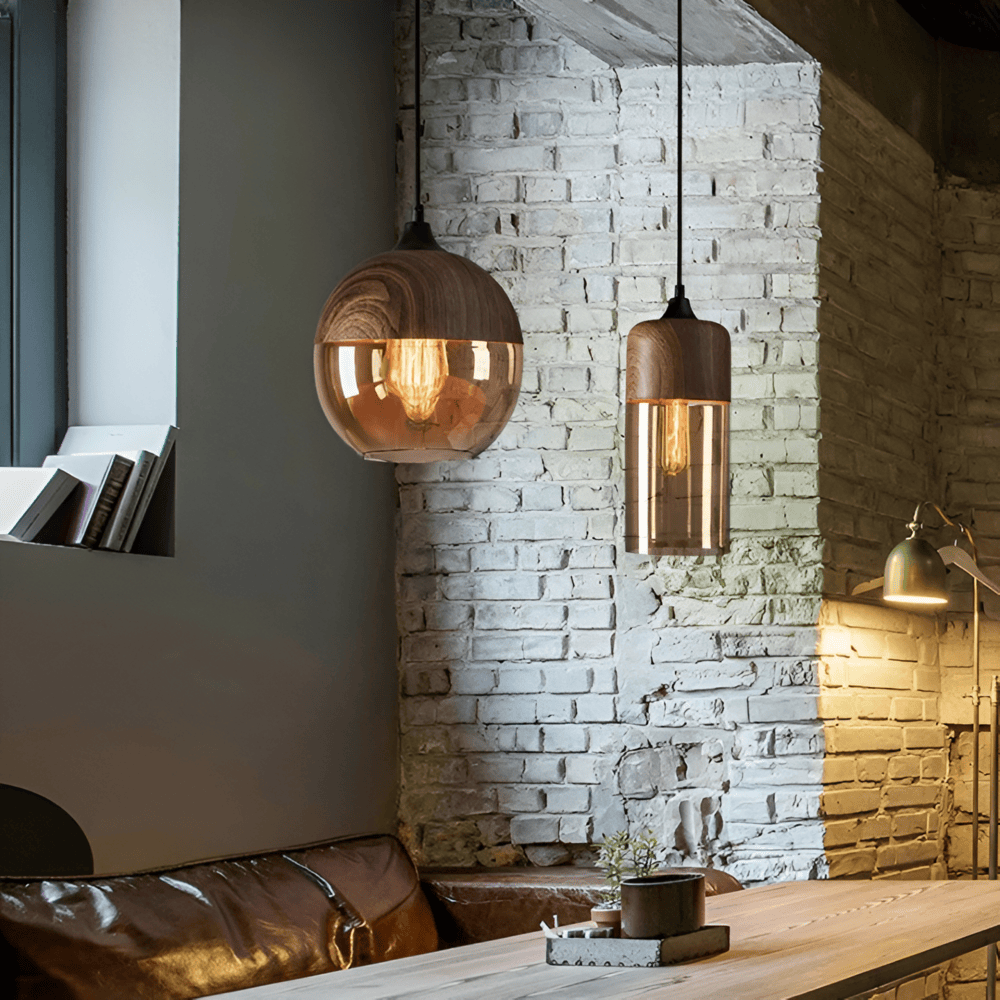 Pendente Retro Glass Loft - Iluminação moderna e ambiente único