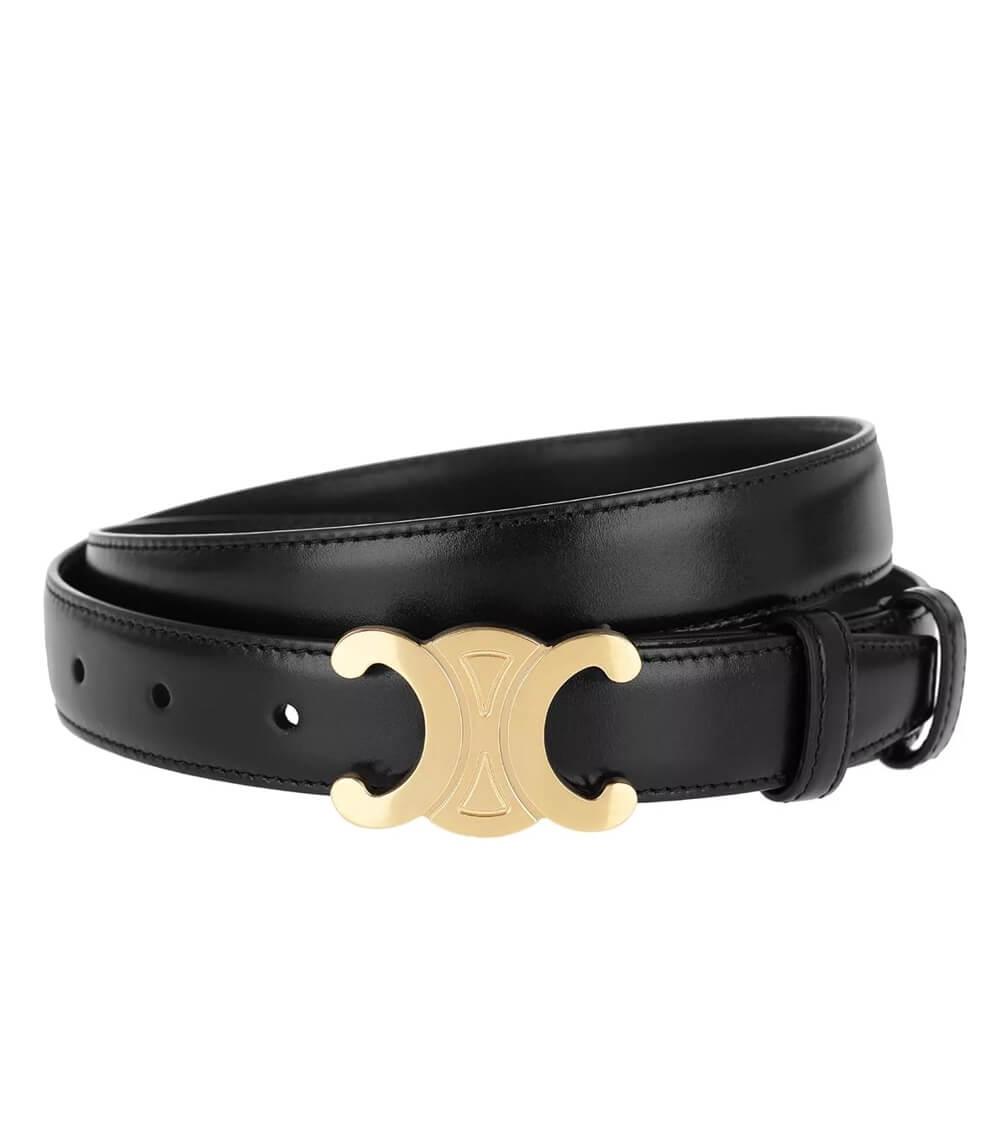 Elegant Bælte – Chic Finish Og Trendy Guldspænde 