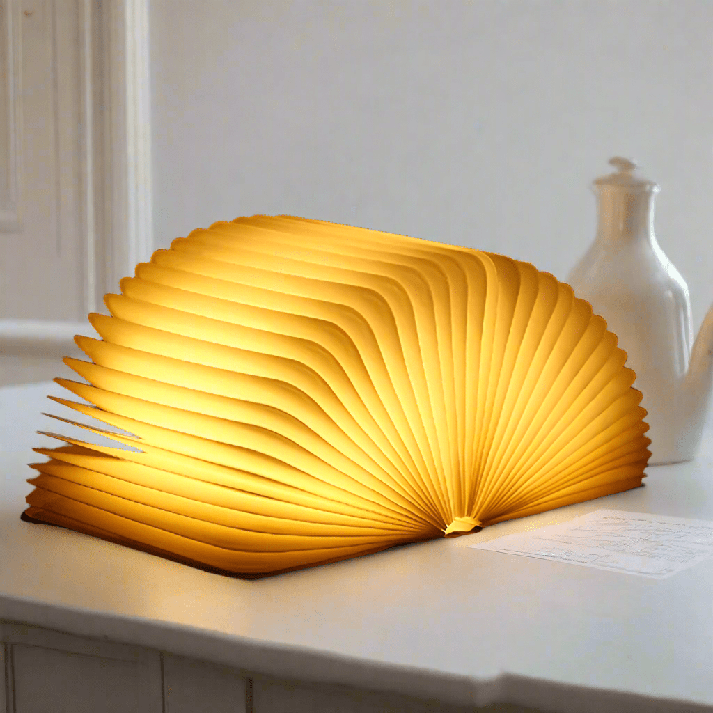 Lámpara de mesa en forma de libro – Originalidad y elegancia 