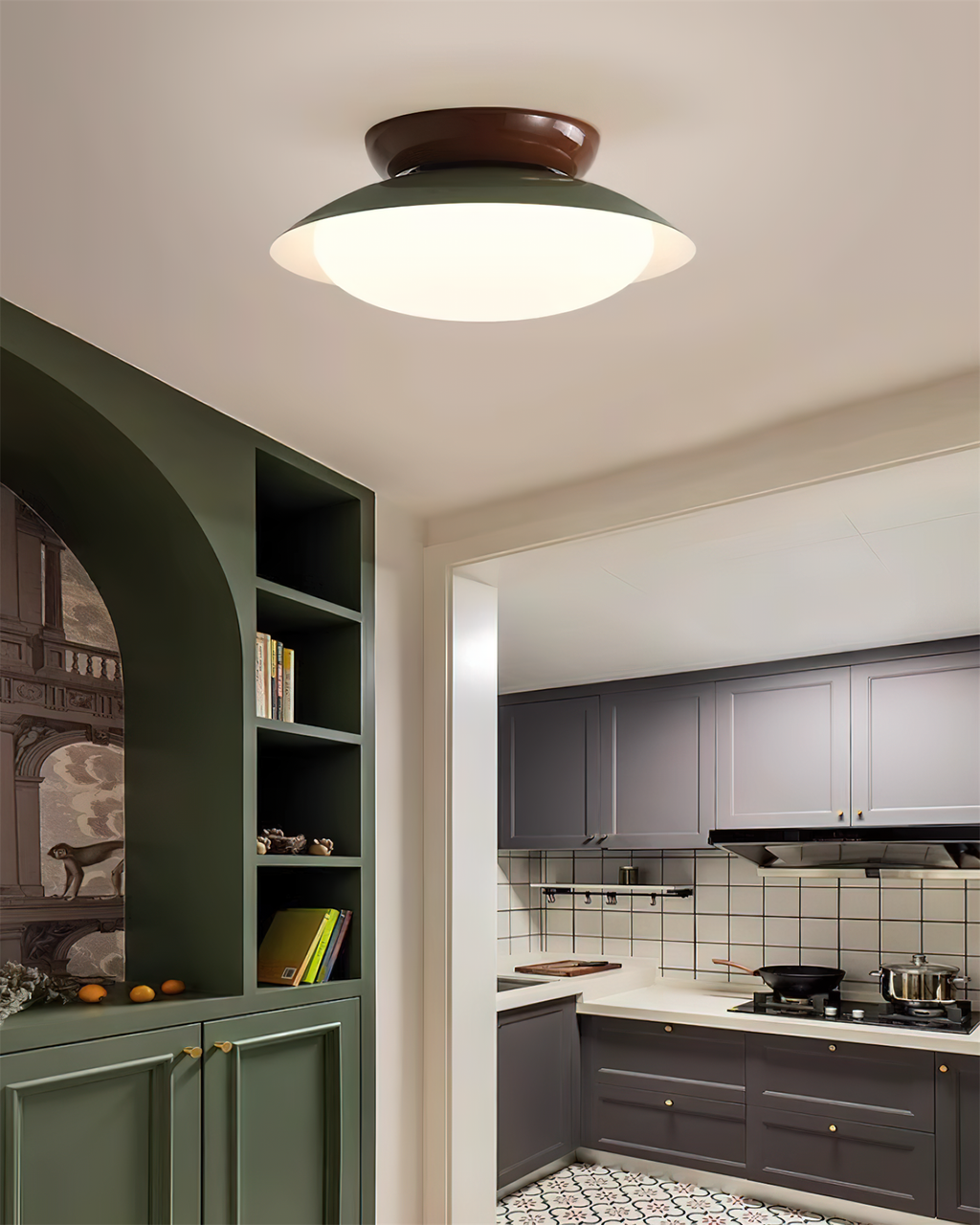 Candeeiro de teto redondo LED - Brilho natural e elegância discreta