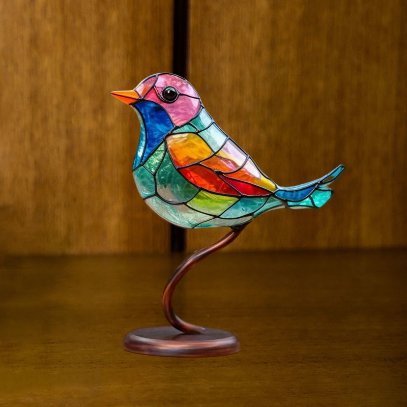 Ornement Décoratif – Oiseaux Posés Sur Une Branche