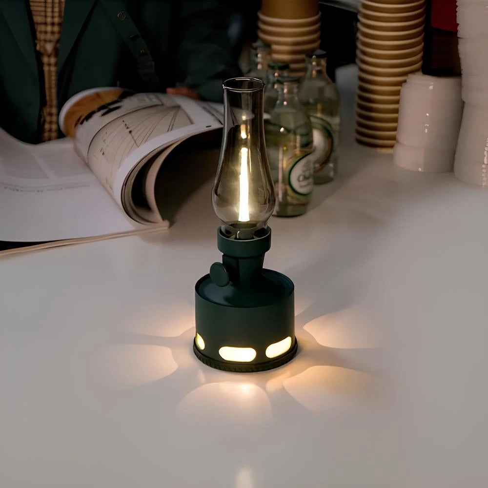 Lanterna LED Estilo Retro – Iluminação Decorativa Elegante 