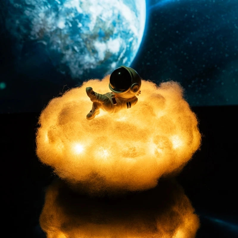 Dekorativní lampa Astronautský mrak – Světelný a magický útěk 