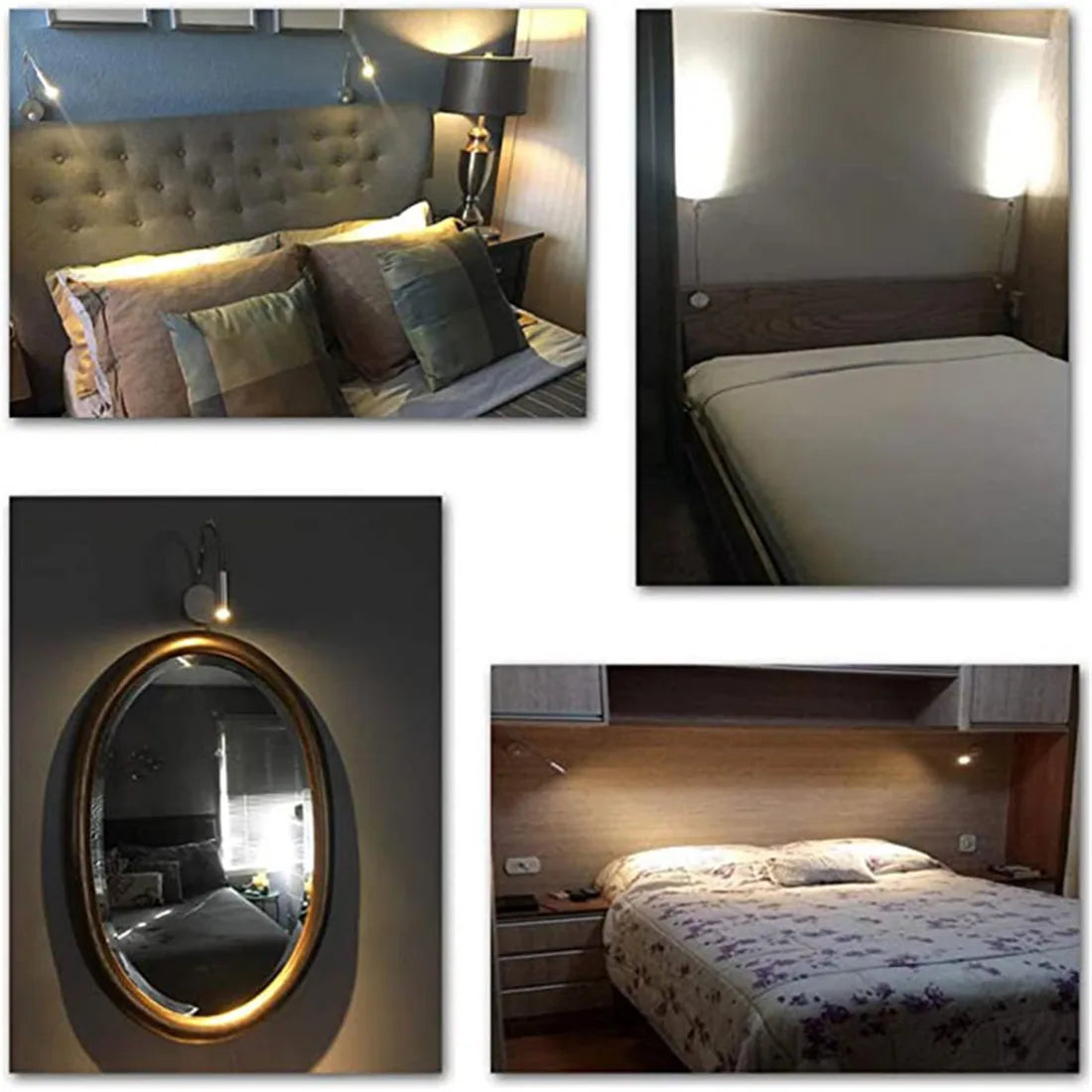 Candeeiro de parede LED flexível - Mobilidade, elegância e luz direcionada