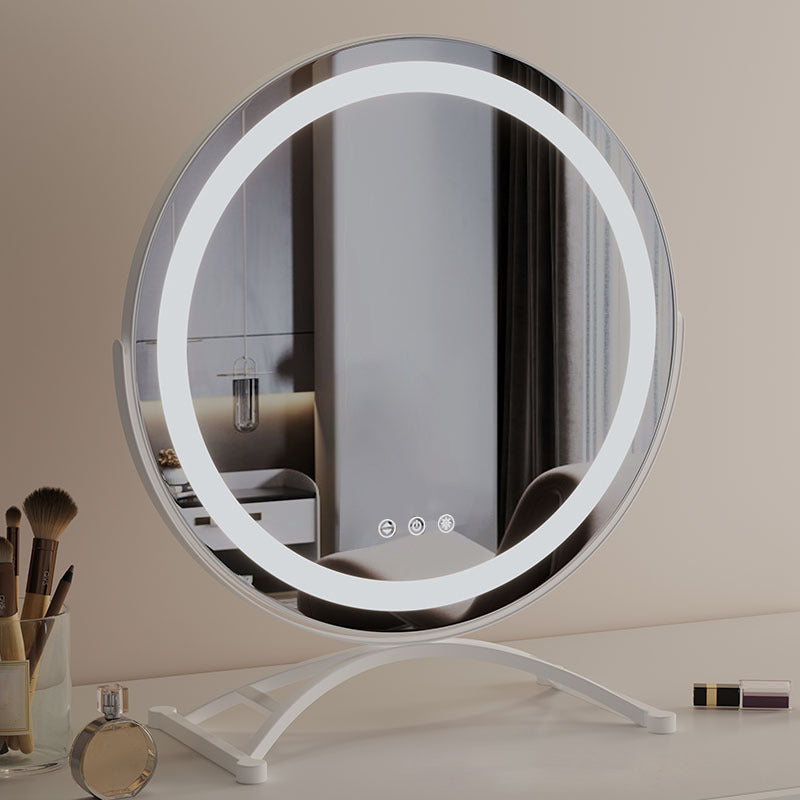 Oglindă de machiaj LED tactilă — design modern și utilizare ușoară 