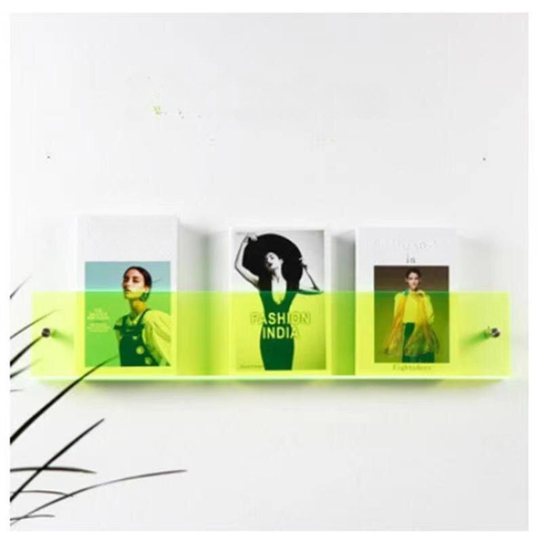 Wandrek Tijdschrift Houder Transparant – Chic En Modern Ontwerp 