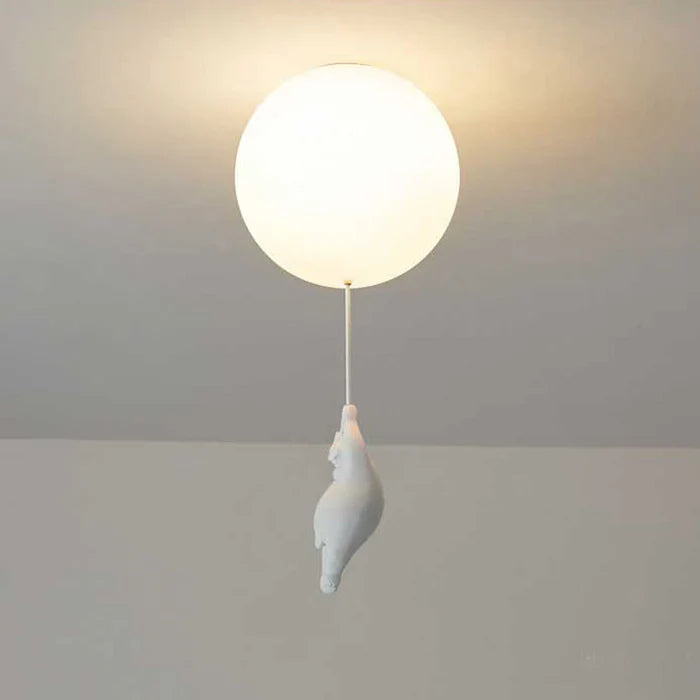 Deckenleuchte Kind — Hängende Bären an leuchtenden Ballons 