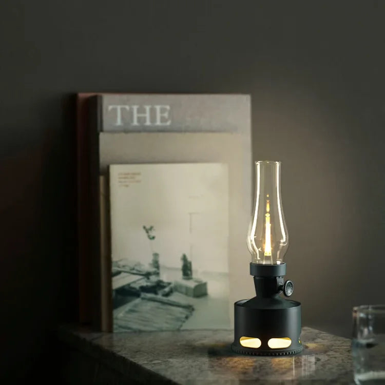 Lanterna LED Estilo Retro – Iluminação Decorativa Elegante 