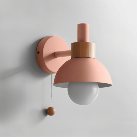 Lampă de perete pastel cu întrerupător - iluminare moale și stil modern