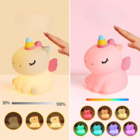 Luz Noturna Unicórnio – Luz Calmante E Sonhos Encantados 