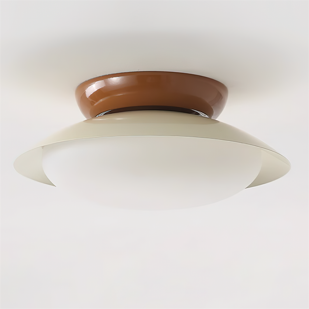 Candeeiro de teto redondo LED - Brilho natural e elegância discreta