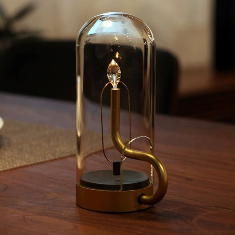 Lampe De Table — Éclairage Chaleureux Effet Flamme