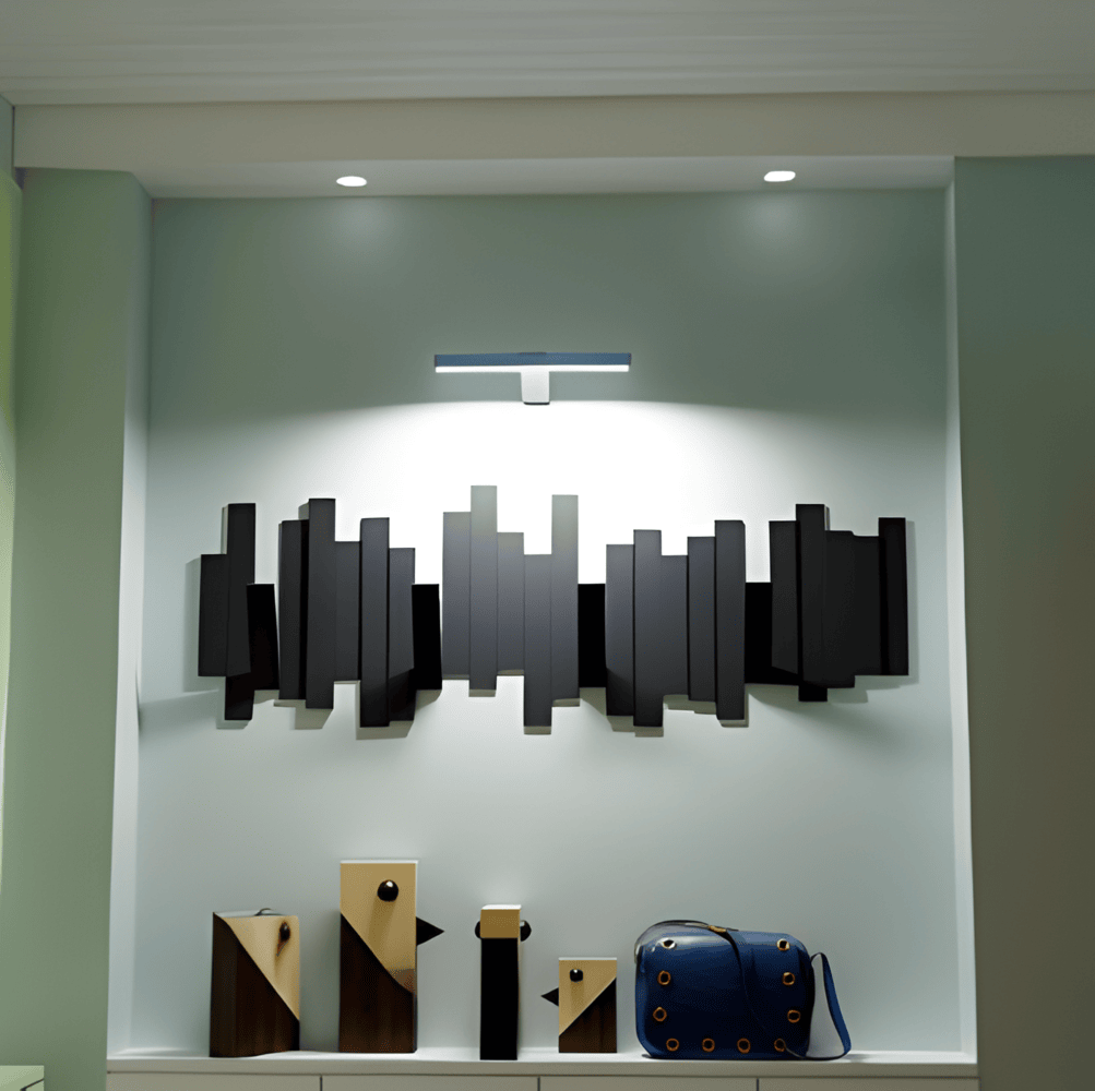 Trådlös USB-uppladdningsbar LED-vägglampa - full rotation och bekväm laddning