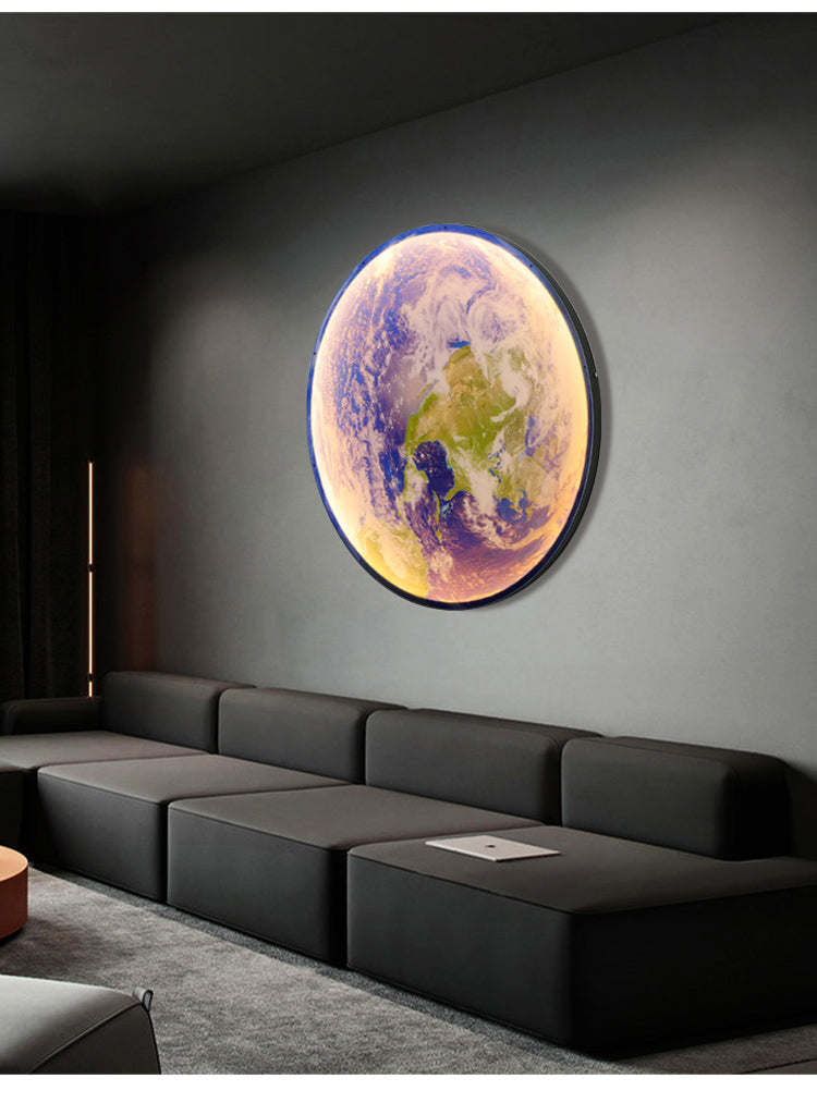 Nástěnná lampa 3D LED – Měsíc pro jedinečnou atmosféru 