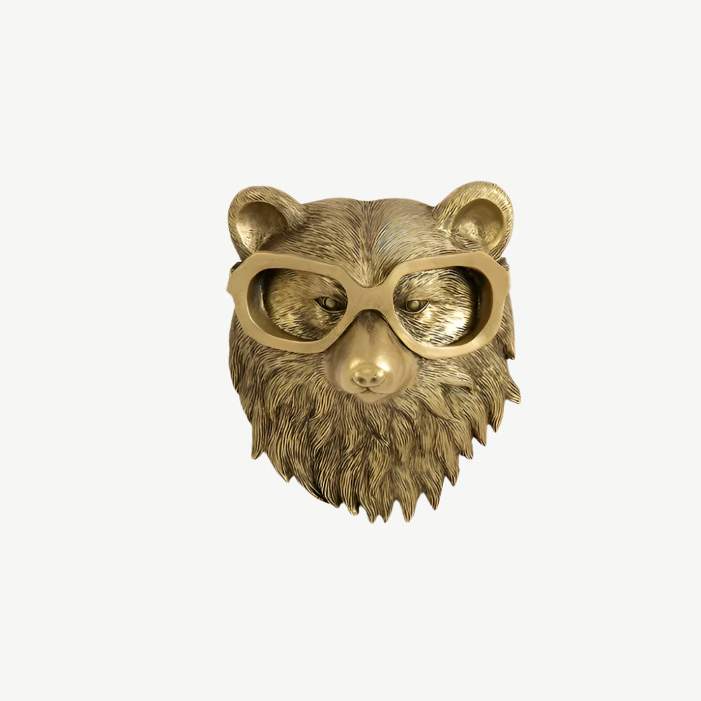 Dekorativer Wandhaken in Gold - Diskrete Eleganz & Hochglanzfinish