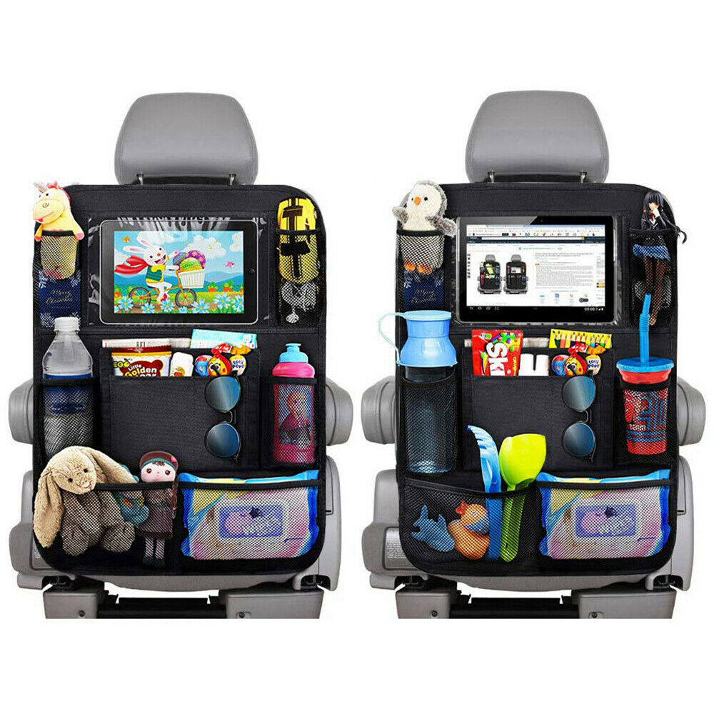 Organizador para el asiento trasero con soporte para tableta: almacenamiento completo y entretenimiento a bordo