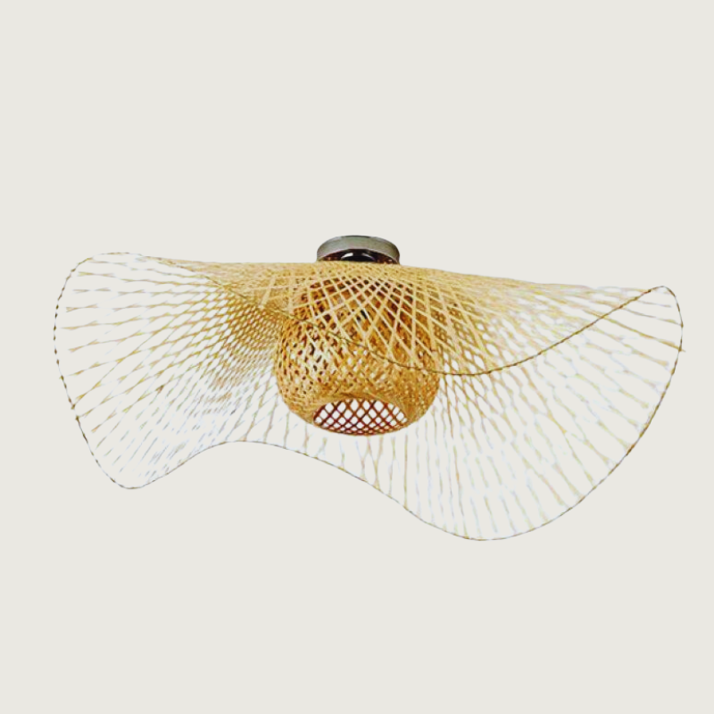 Hanglamp van Wicker in Japanse Stijl – Natuur en Sereniteit 