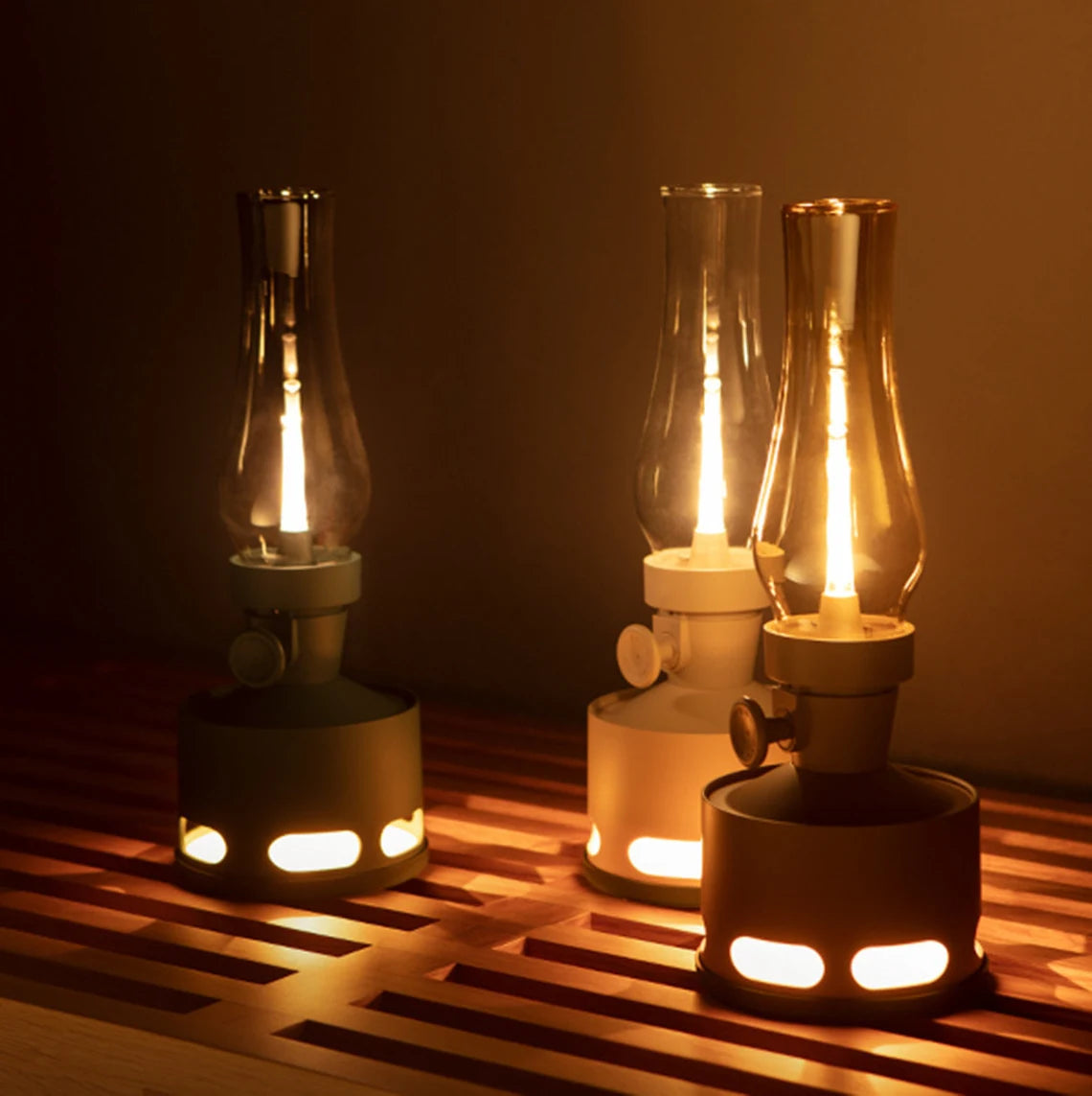 Lanterna LED Estilo Retro – Iluminação Decorativa Elegante 