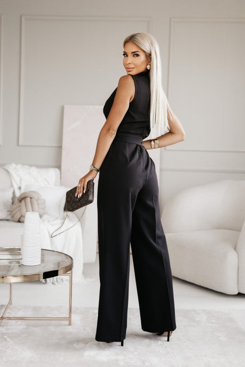 Natacha | Elegant Kombination – Djup U-ringning och Markerad Midja 