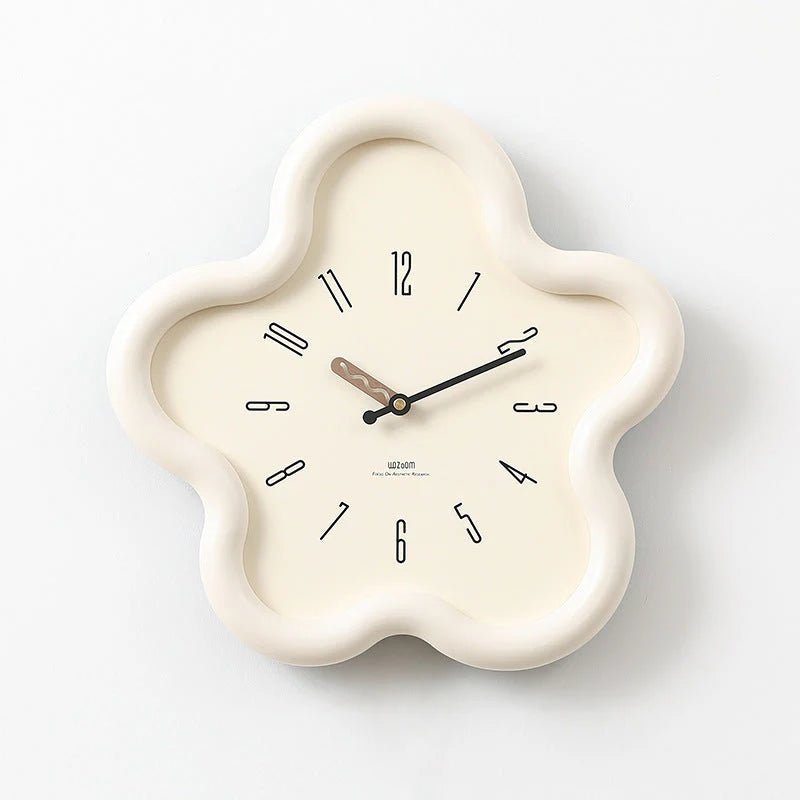 Horloge Murale Pendule Fleur 3D – Élégance Décorative Et Style Moderne