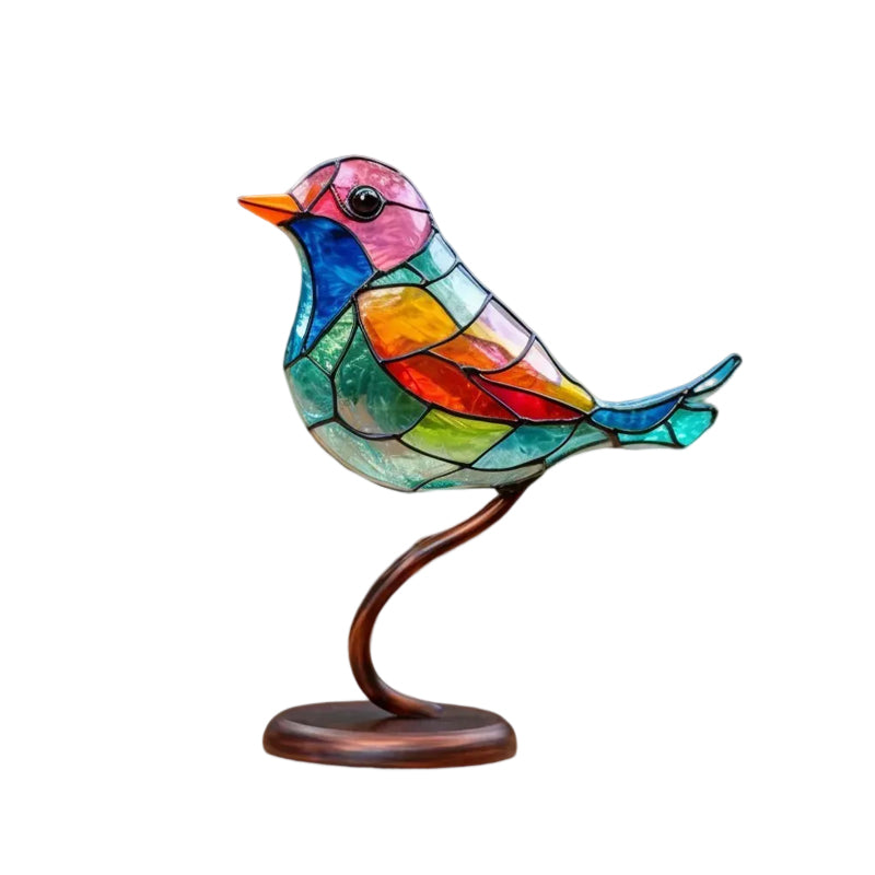 Ornement Décoratif – Oiseaux Posés Sur Une Branche