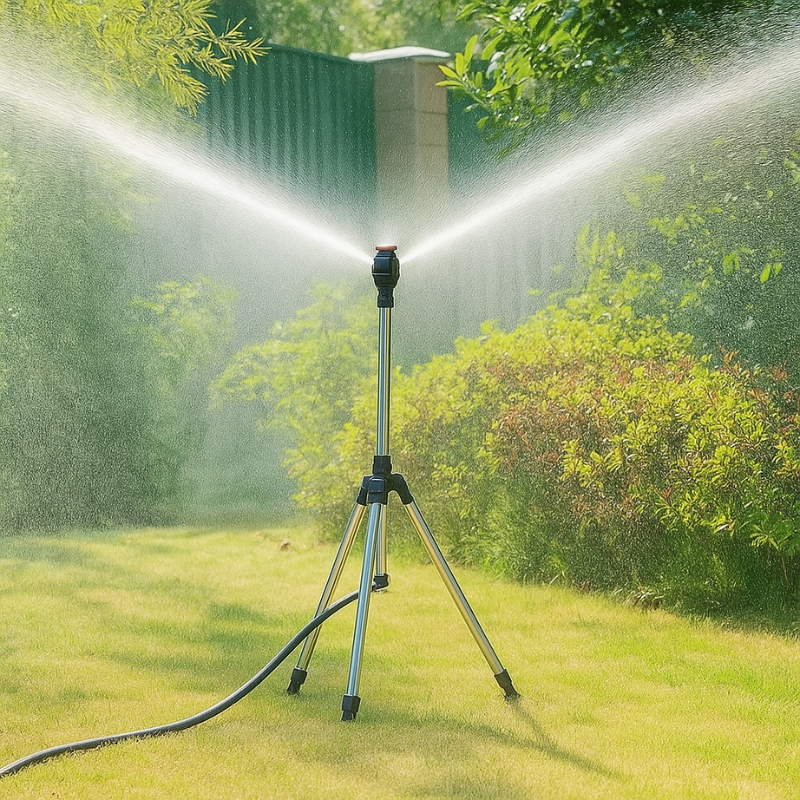 Arroseur Rotatif 360° Sur Trépied – Arrosage Réglable Et Uniforme