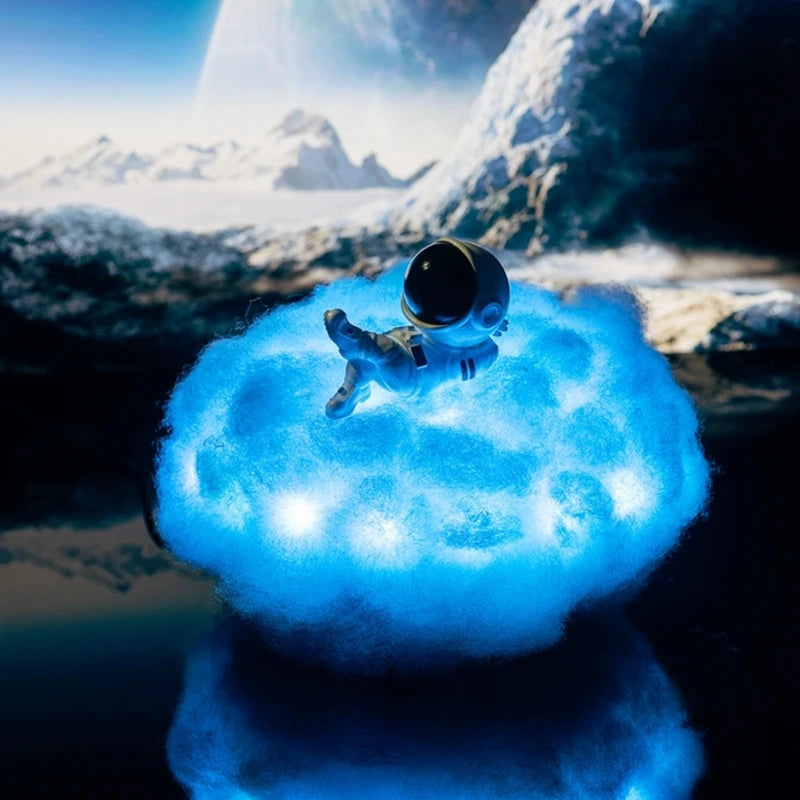 Lampada Decorativa Nuvola Astronauta – Fuga Luminescente e Magica 