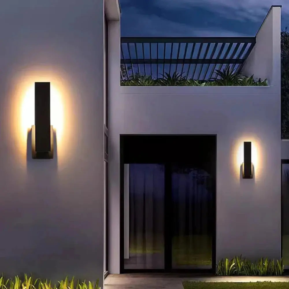 IP65-beständig vägglampa för utomhusbruk - Soliditet och modernitet