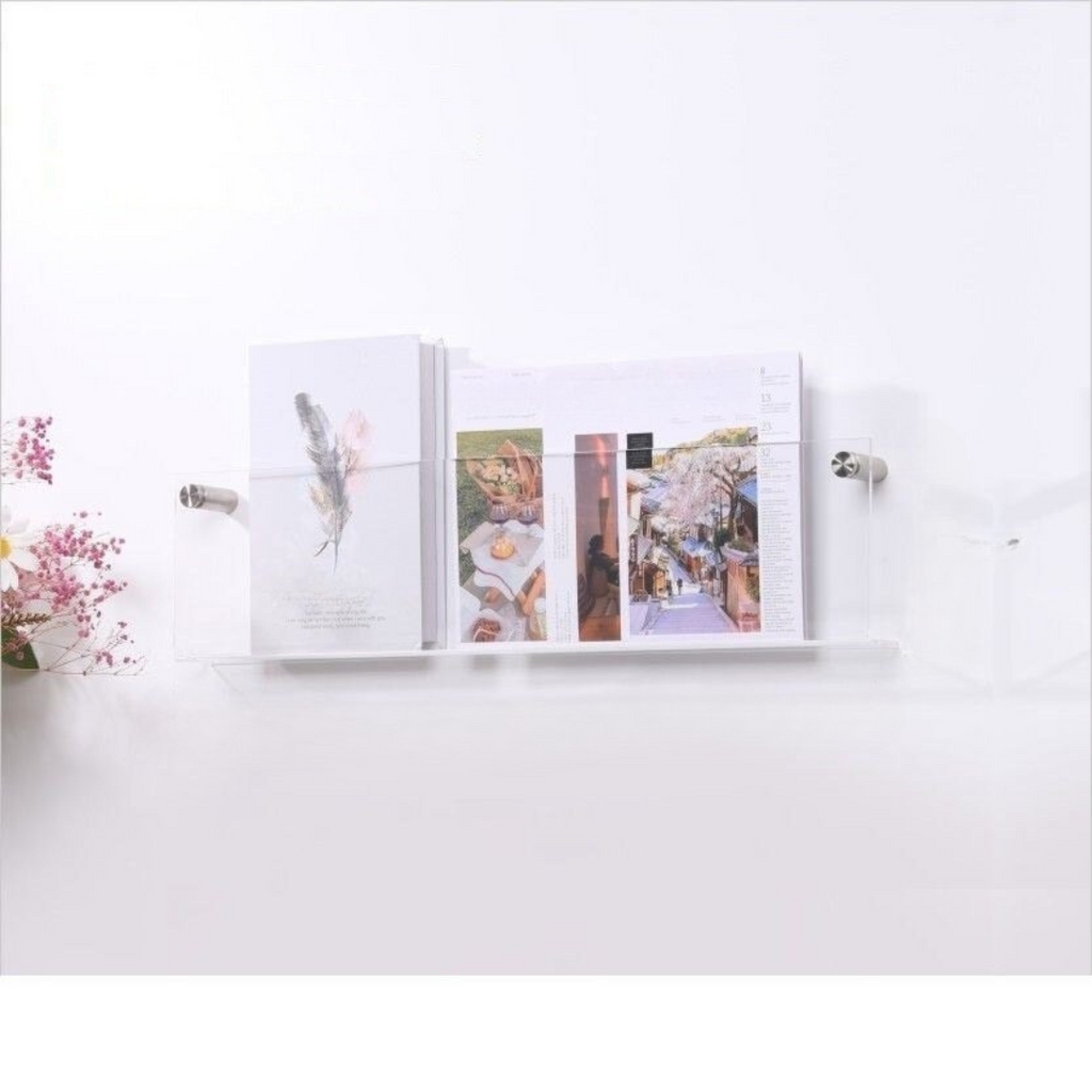 Wandrek Tijdschrift Houder Transparant – Chic En Modern Ontwerp 