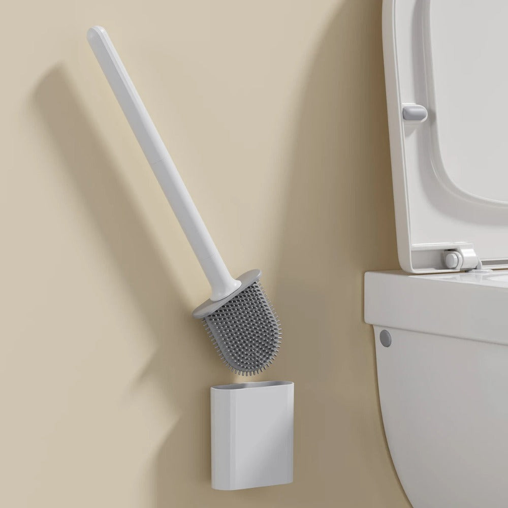Flexible Silicone Toilet Brush – Durable and Antibacterial Design 