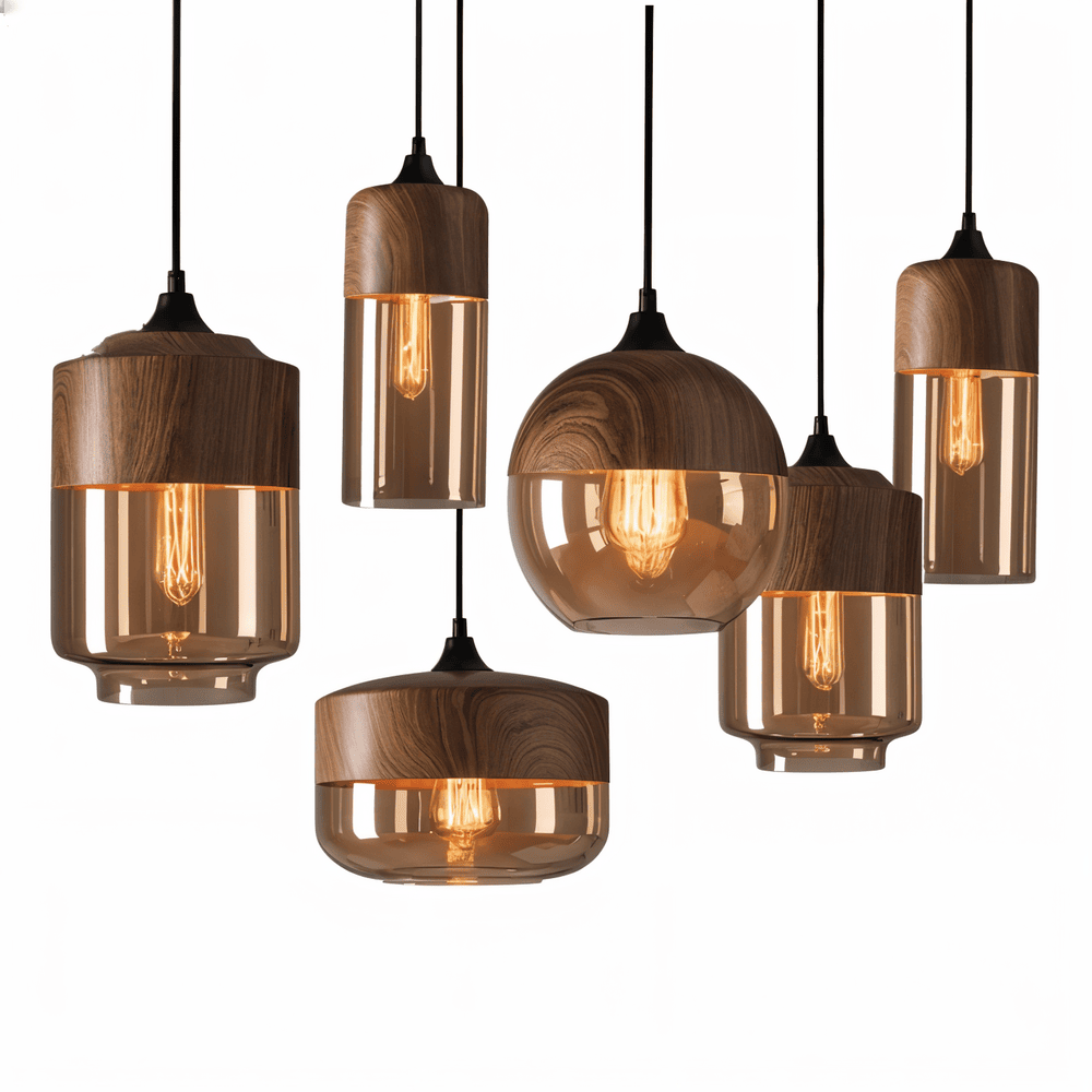 Pendente Retro Glass Loft - Iluminação moderna e ambiente único