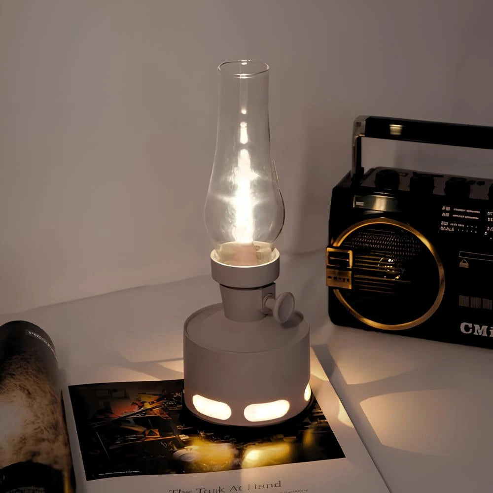 Lanterna LED Estilo Retro – Iluminação Decorativa Elegante 