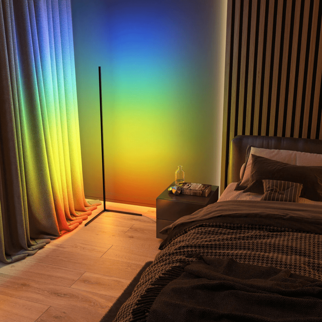 Candeeiro de ambiente de canto - Éclat Multicolore & Atmosphère Moderne